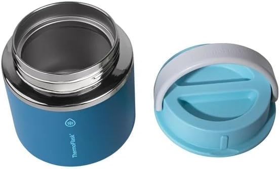 ThermoFlask 20 oz Insulated Food Jar, 2-Pack, Pink and Blue, Hot 12 Hours Cold 24 Hours (Pink and Blue)