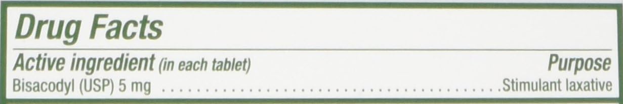 Dulcolax Laxative - 5 mg - 200 Comfort Coated Tablets