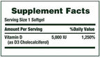 Nature's Bounty Immune Health Vitamin D3 5000 iu, Rapid Release 400 Softgels