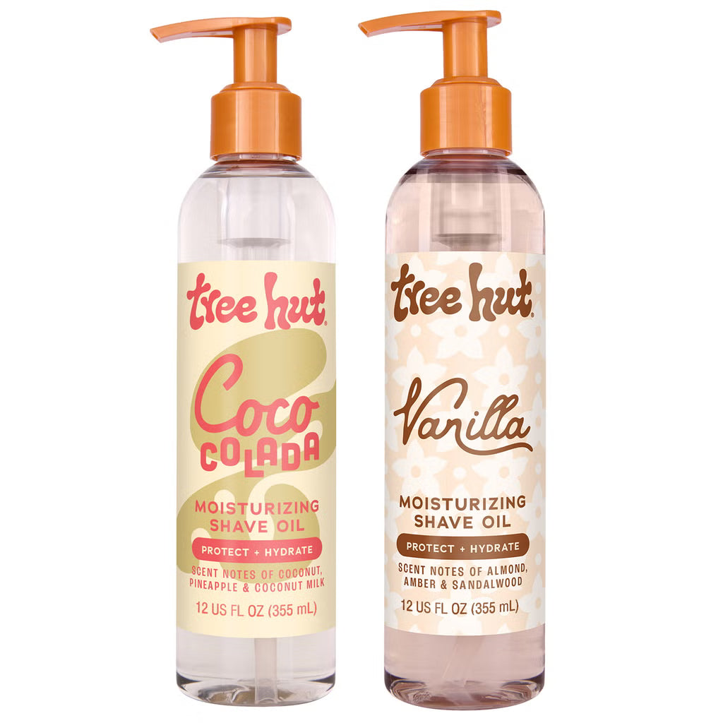 Tree Hut moisturizing shave oils duos, Vanilla, Coco Colada, 12 Oz (2 pack)