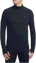 Men's Merino Blend Shirt, Black, Large, Made from Recycled Material