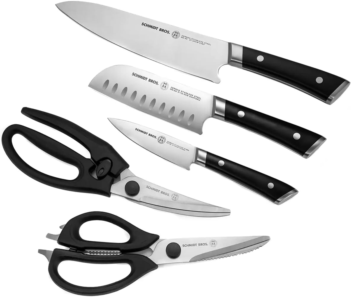 Combo Set: 5-Piece Knife and Shears, Exclusive to Costco by Schmidt Bros.