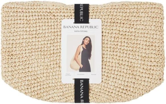 Women's Raffia Tote Bag – Handwoven Beige Paper Straw Summer Purse – Top Clasp Closure & Fully Lined Cotton Interior – Elegant Vacation Beach Bag & Everyday Shoulder Tote