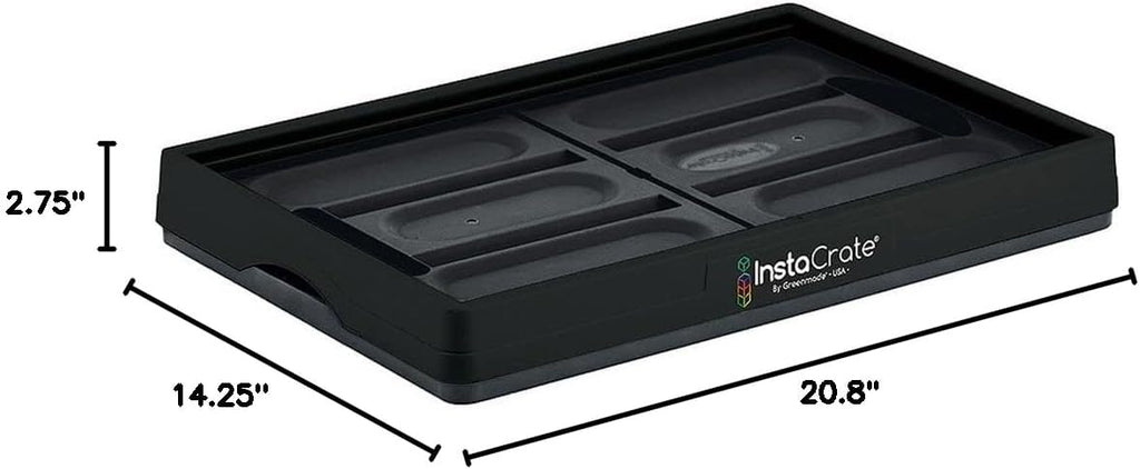 GreenMade InstaCrate Collapsible Storage Container, 12 gal, Black