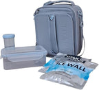 Titan Deep Freeze Fridge Cold Expandable Lunch Pack| Includes 2X 250g High Performance Ice Walls | Insulated Horizontal Design (Pale Frost)