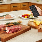 IQ Sense | Smart Wireless Meat Thermometer | 2 Ultra-Thin Probes | WiFi Unlimited Range | 1000°F Heat Safe | 5 Sensors | BBQ, Grill, Oven, Smoker, Air Fryer | Gen3
