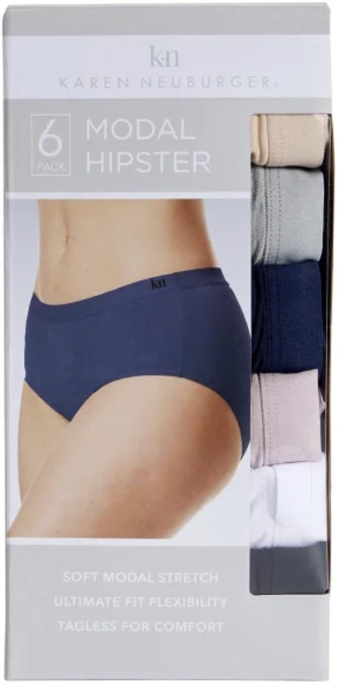 Karen Neuburger Modal Hipster, 6 Pack, Multi-color, Large