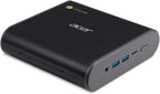 Acer Chromebox CXI3-UA91 Mini PC, Intel Celeron 3867U Processor 1.8GHz, 4GB DDR4 -Memory, 128GB M.2 SSD, 802.11ac Wi-Fi 5, USB Type-C, Chrome OS, Keyboard and -Mouse Included