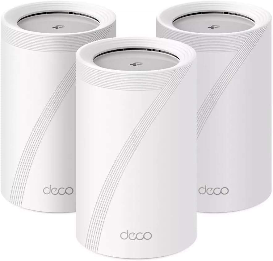 TP-Link Deco BE11000 Multi-GIG Whole Home MESH WI-FI 7 System 3-Pack - White