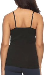 Felina Women's 4 Pack Cotton Stretch Camisole with Adjustable Straps (US, Alpha, Small, Regular, Regular, Black/Black/White/Warm Taupe(Nude))