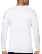 32 Degree Men's Heat Long Sleeve Scoop Neck Tee 2-Pack sz M White/Grey