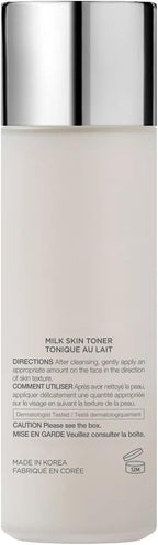 Milk Skin Rice Toner Glow Set - Deep Moisturizing, Niacinamide, Ceramide, Nature-Oriented Ingredients, Korean Skin Care, 2 ea 200ml/6.76 fl oz Milk Skin Toner and 15ml/0.50 fl oz Ceramic Cream Light