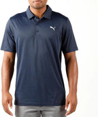 PUMA Men's Polo Shirt, Cotton Pique Knit, Classic Fit, Moisture Wicking, Breathable, Wrinkle Resistant, Short Sleeve, Golf & Tennis