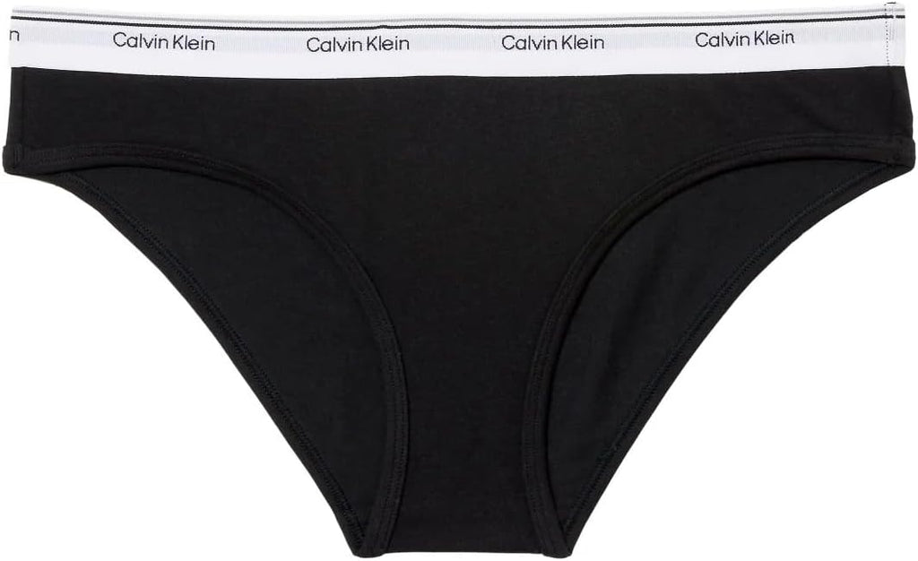 Calvin Klein Women’s Cotton Soft Stretch Bikini, 3-Pack (Black/White/Gray, Small)