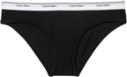 Calvin Klein Women’s Cotton Soft Stretch Bikini, 3-Pack (Black/White/Gray, Small)