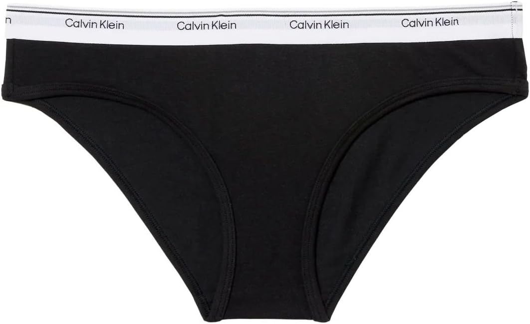 Calvin Klein Women’s Cotton Soft Stretch Bikini, 3-Pack (Black/White/Gray, Small)