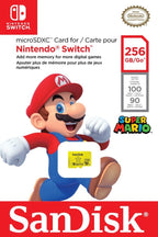 SanDisk 256GB microSDXC-Card, Licensed for Nintendo-Switch - SDSQXAO-256G-GNCZN