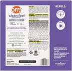OFF! Clean Feel Insect Repellent Aerosol, Bug Spray, Long-Lasting DEET-Free Protection from Mosquitoes, Fragrance-Free Pest Control for Ticks & Flies, Camping, (2) 7.5 oz (1) 2.5 oz, Total 17.5 oz