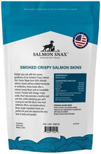 Salmon Snax Dog Treats – Smoked Crispy Salmon Skin, 12 oz – 100% Atlantic Salmon, All Natural, Single-Protein, Grain & Gluten Free, Omega-3 Rich, No Fillers, Resealable Bag, Made in USA