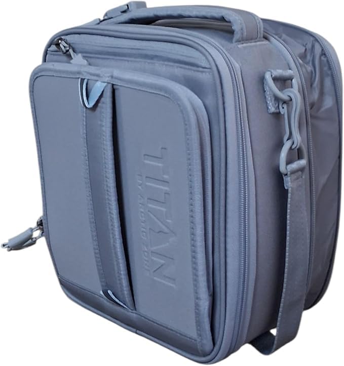 Titan Deep Freeze Fridge Cold Expandable Lunch Pack| Includes 2X 250g High Performance Ice Walls | Insulated Horizontal Design (Pale Frost)