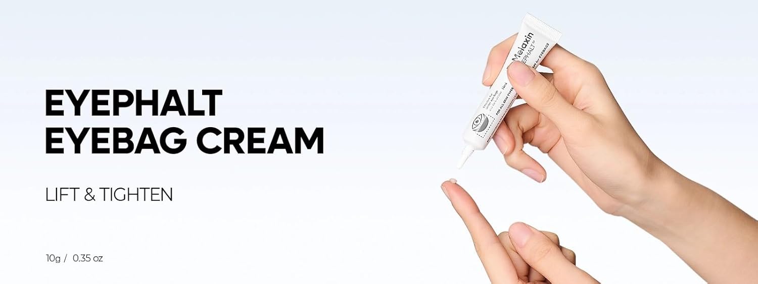 Dr. Melaxin Eyephalt Eyebag Cream Duo | EGF + Bio-Spicule, Cerasome Complex, Arbutin + Glutathione | .35 oz x 2ea