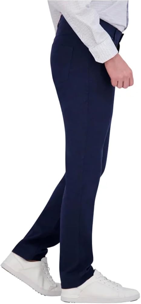 KIRKLAND Signature Men's Stretch Comfort Tapered Fit Brushed 5 Pocket Pant