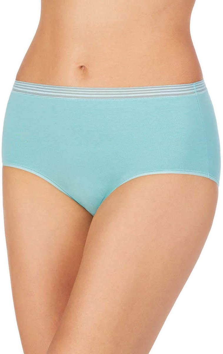 Carole Hochman Womens 5 Pack Midnight Cotton Luxe Briefs (Turkish Tile, Medium)