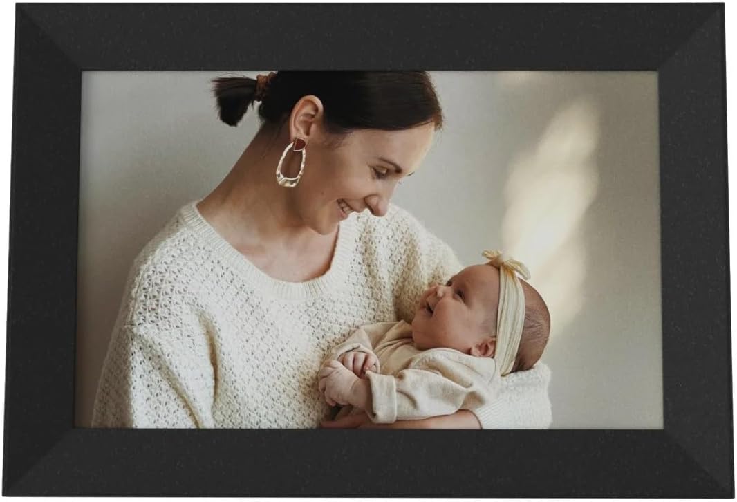 Carver Stone Collection by Aura 10.1" Digital Picture Frame with Wi-Fi, Black