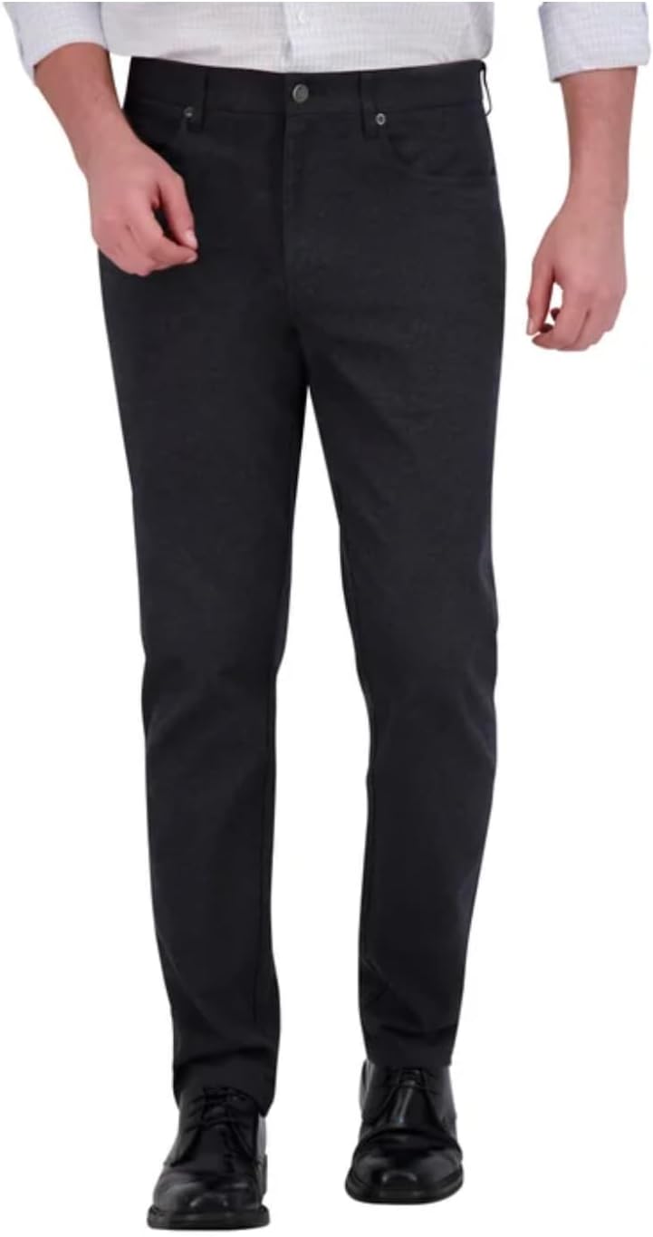 KIRKLAND Signature Men's Stretch Comfort Tapered Fit Brushed 5 Pocket Pant