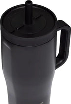 Corkcicle Leakproof Hydration Set, 2-Pack Go Cup XL (30oz) and Cruiser (22oz) Insulated Tumblers with Straws Black/Teal