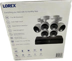 Lorex 4K 2TB Active Deterrence Wired DVR Security System with Smart Motion Detection and Face Recognition | 6 Cameras, 8 Channels, 2 TB Hard Drive