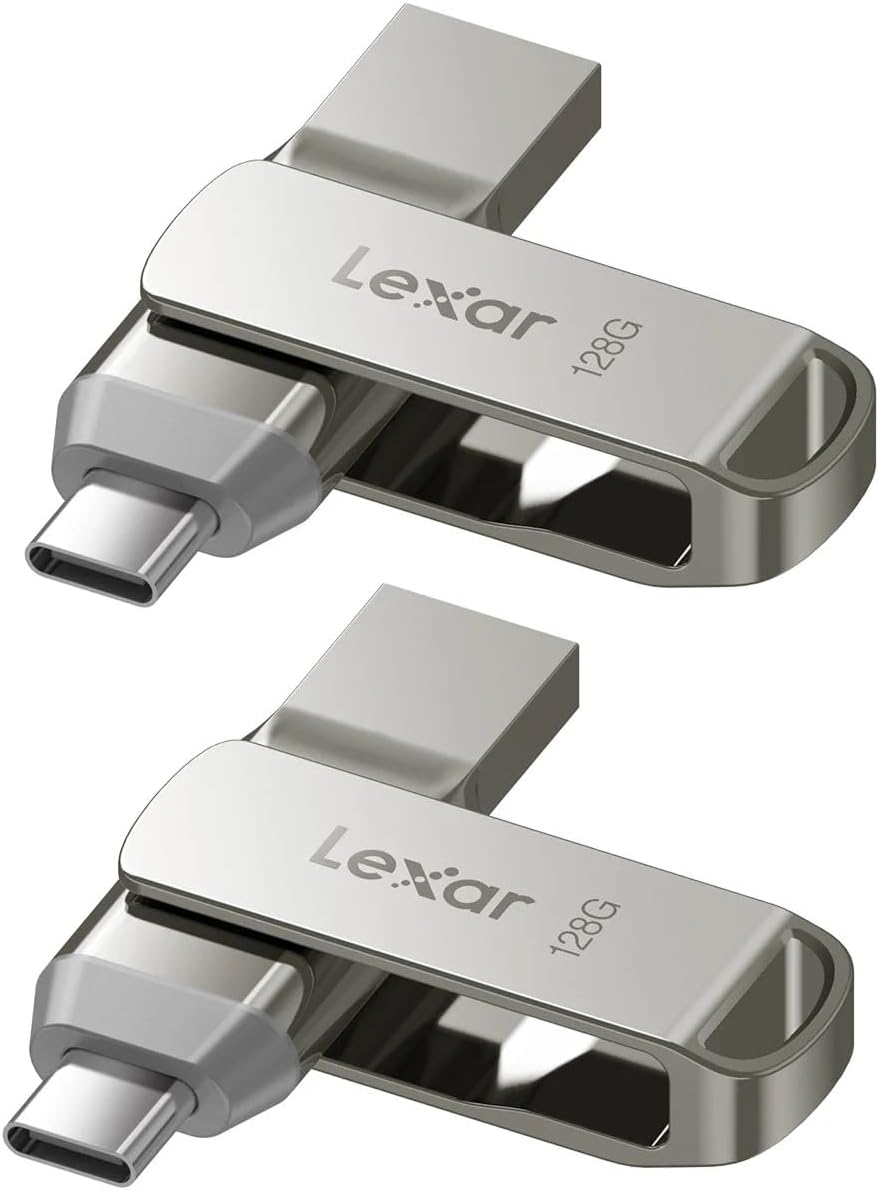Lexar Dual Drive USB-C & USB-A 128GB (2 Pack)