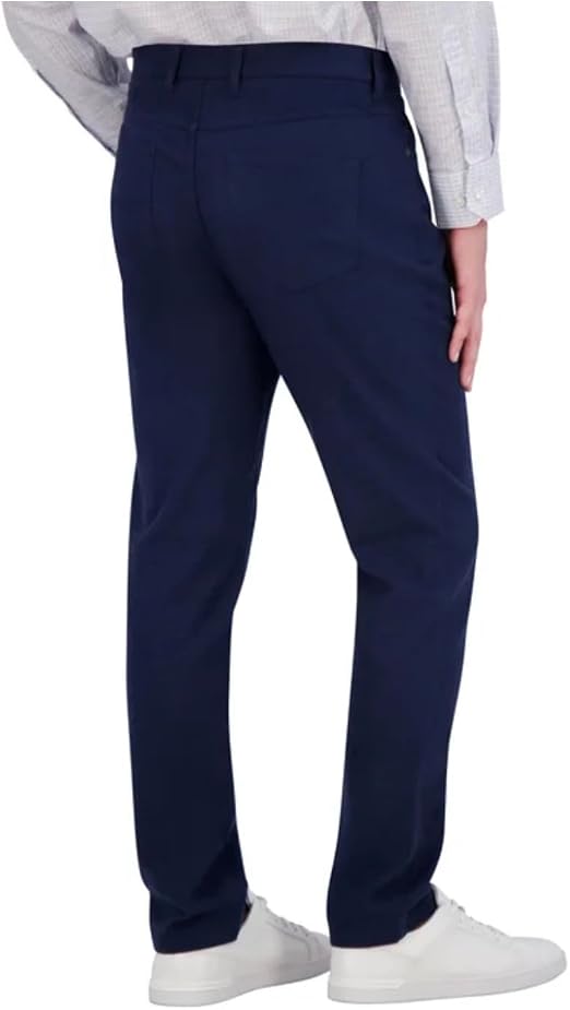 KIRKLAND Signature Men's Stretch Comfort Tapered Fit Brushed 5 Pocket Pant