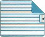Weatherproof Vintage Outdoor Blanket (60in x 72in) - Portable Picnic Blankets Waterproof Foldable & Beach Blanket Waterproof Sandproof with Carry Strap, Camping Blanket - Foldable Waterproof (Stripe)