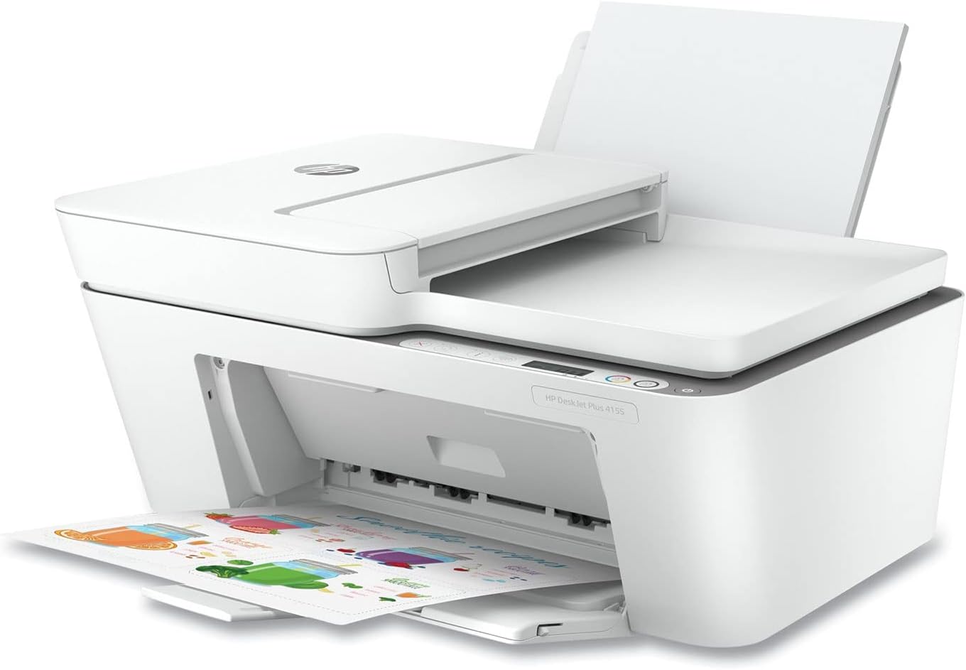 HP DeskJet Plus 4155 Wireless All-in-One Printer, Mobile Print, Scan & Copy, Instant Ink Ready, Auto Document Feeder, Works with Alexa (3XV13A)