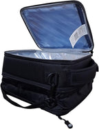 Titan Deep Freeze Fridge Cold Expandable Lunch Pack | Includes 2X 250g High Performance Ice Walls | Insulated Horizontal Design (Black)