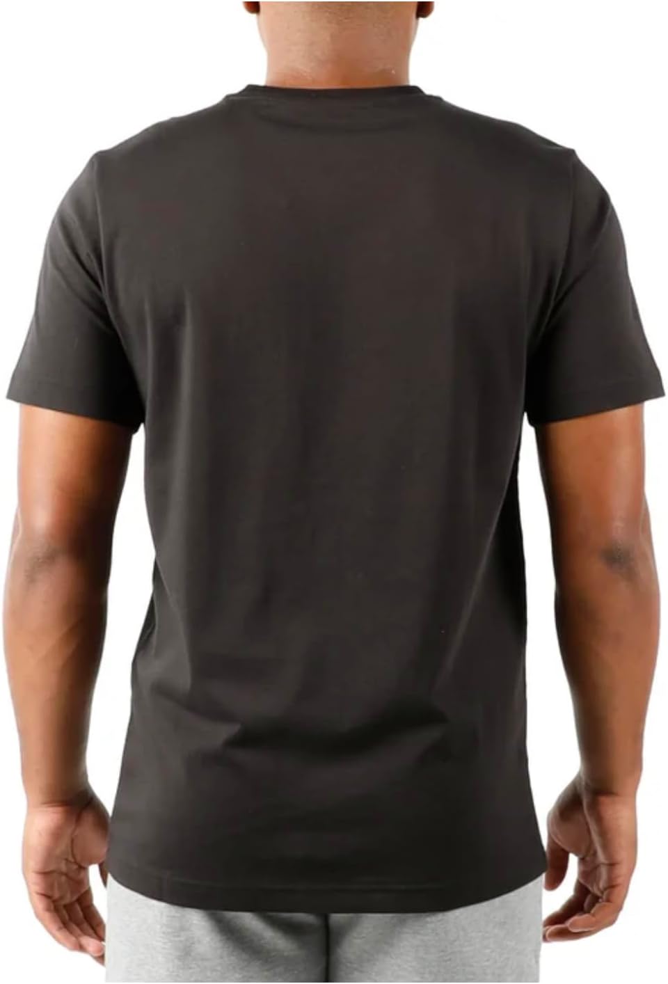 PUMA Men's Short Sleeve Crew Neck Logo Tee Shirt (US, Alpha, Medium, Regular, Regular, Black)