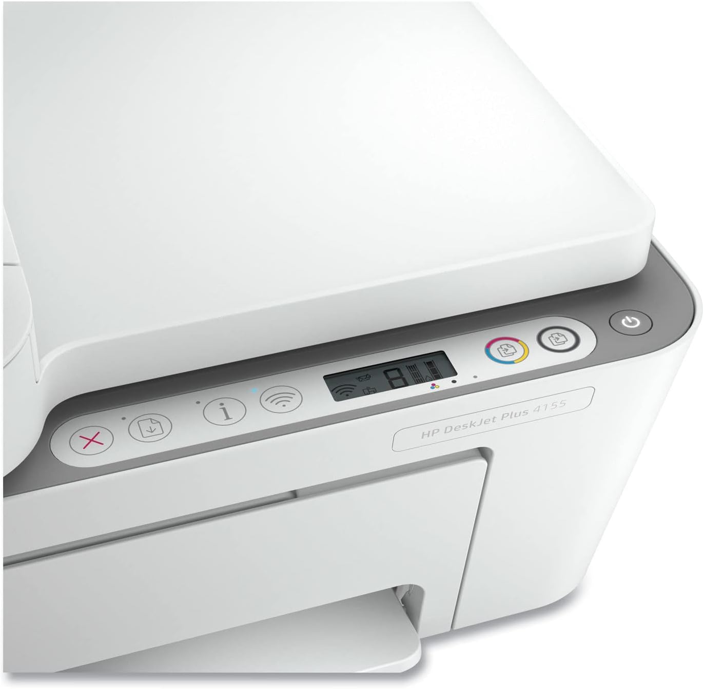 HP DeskJet Plus 4155 Wireless All-in-One Printer, Mobile Print, Scan & Copy, Instant Ink Ready, Auto Document Feeder, Works with Alexa (3XV13A)