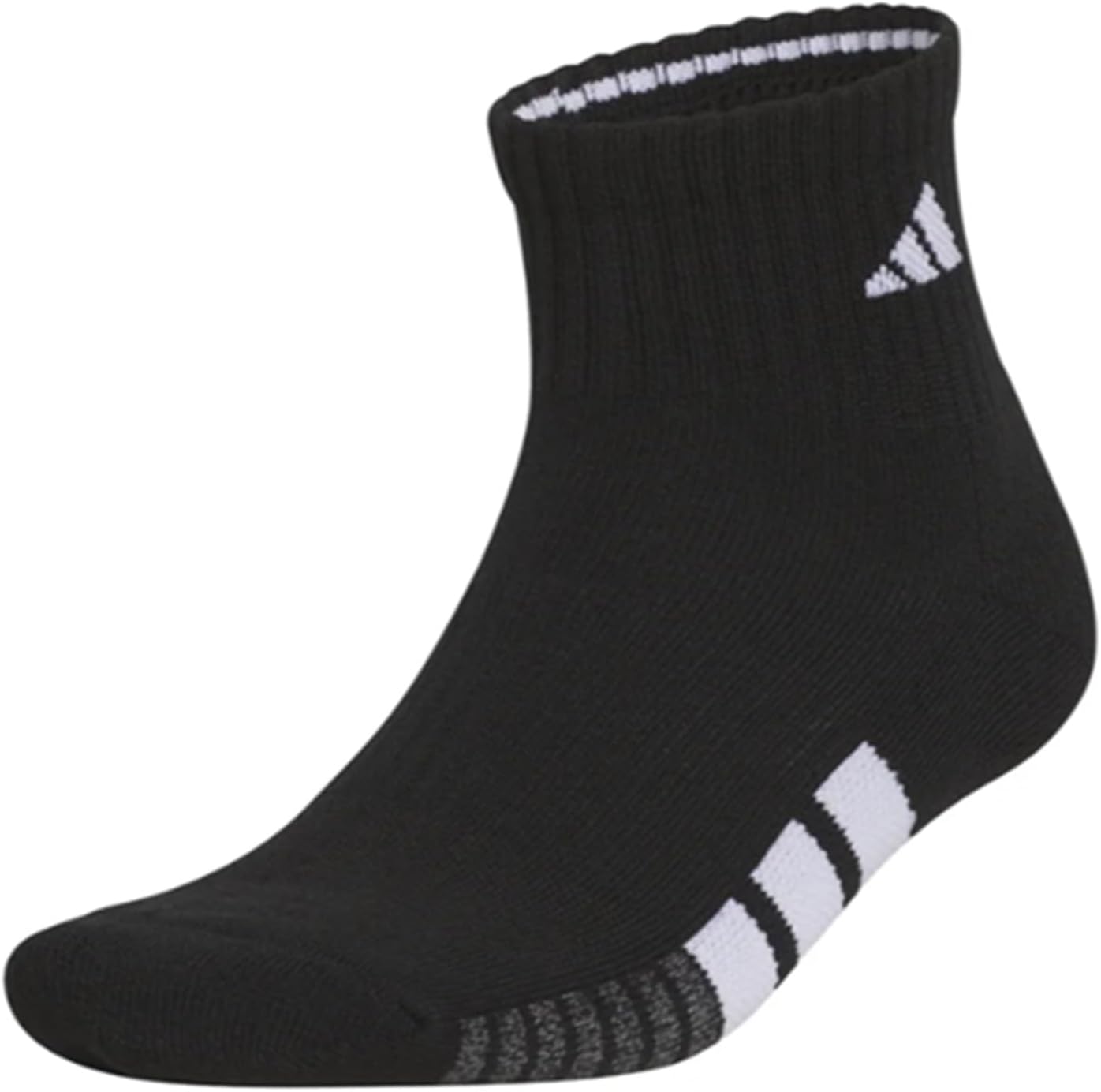 adidas Mens Cushioned Quarter Ankle Socks (6-Pair Pack)