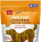 Dog Chews Rawhide-Free - Chicken Dental Treats for Large Dogs, Grain-Free Digestible Chews, 10 Pack 7" Rolls by Rewardables (2.4lb)