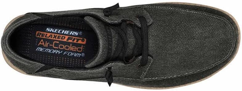 Skechers Men's Memory Foam Ultra Premium Cushion Sneaker, 12, Black Heather