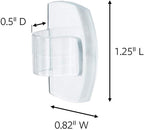 Command Indoor Outdoor Vinyl Light Clips with 46 Clips 50 Strips Hangs 80 ft