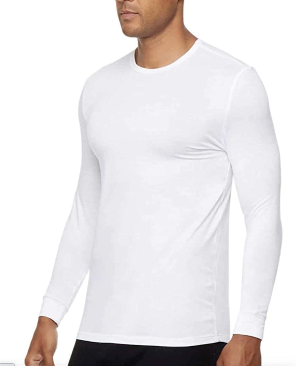 32 Degree Men's Heat Long Sleeve Scoop Neck Tee 2-Pack sz M White/Grey