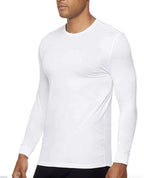 32 Degree Men's Heat Long Sleeve Scoop Neck Tee 2-Pack sz M White/Grey
