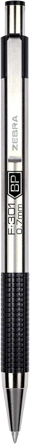 Zebra Ball Point Pen F-301 (9 Pack), Black