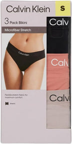 Calvin Klein Women’s Bikini Panties, Comfortable Fit, 3-Pack