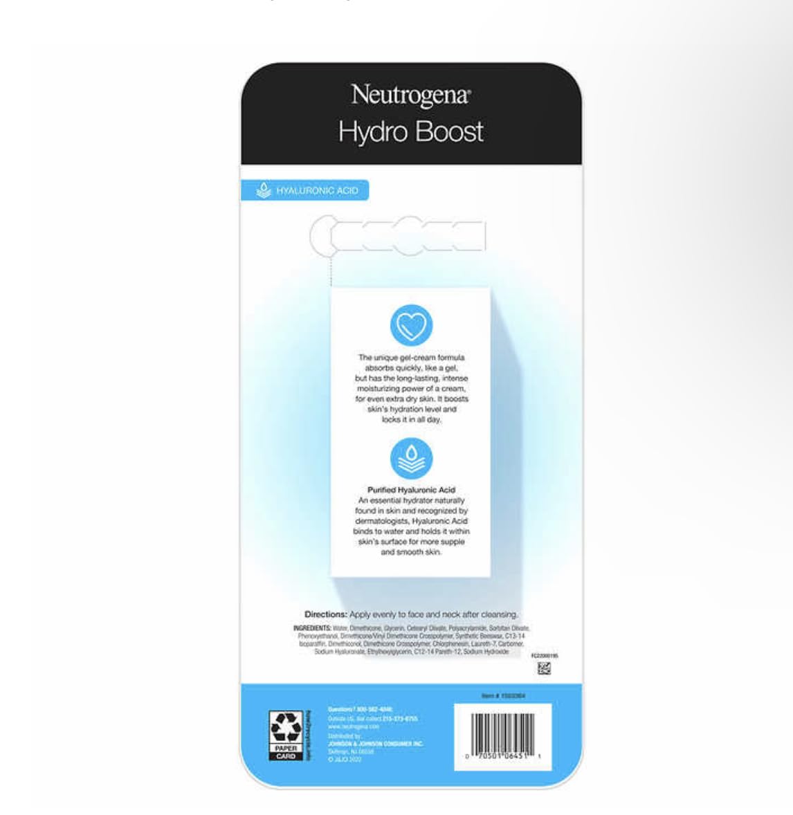 Neutrogena Hydro Boost Gel- Cream Extra - Dry, 1.7 oz, 2- pack