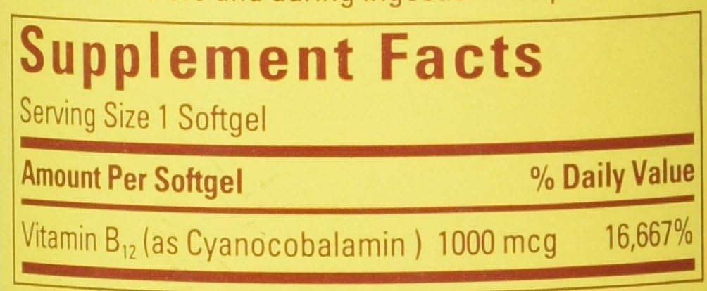 Nature Made Vitamin B12 1000 mcg., 400 Softgels