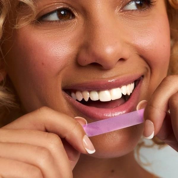 Snow Dissolving Teeth Whitening Strips, 4 in 1 Formula, Lavender Mint, 56 Count