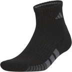 adidas Mens Cushioned Quarter Ankle Socks (6-Pair Pack)